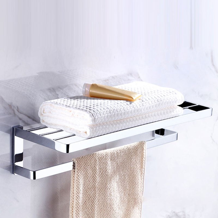 Lisslune | Polished Chrome Bathroom Accessory Set Modern Brass Bathroom Accessory Kit