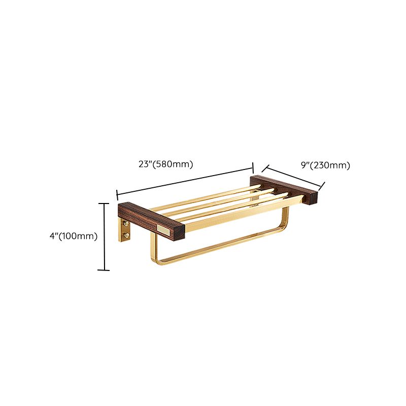 Lisslune | Modern Gold Bathroom Accessory Set Bathroom Shelf Paper Holder Bathroom Accessory Set