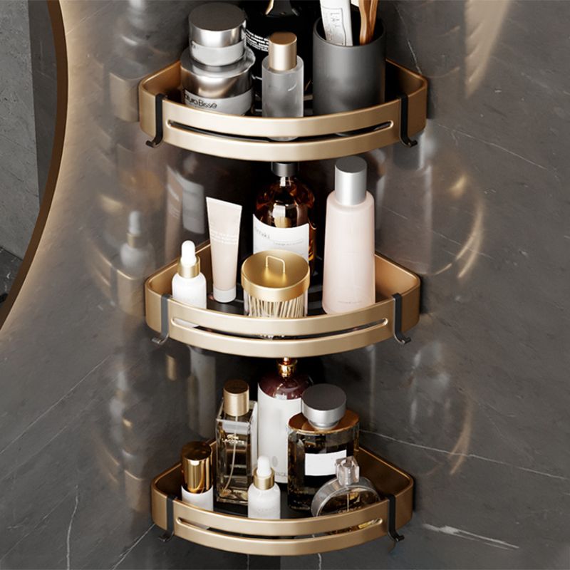 Lisslune | Modern Gold Bathroom Accessories Set Bathroom Shelf Bathroom Accessories Set