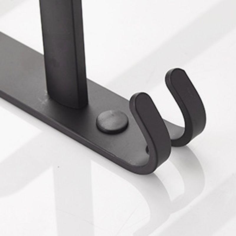 Lisslune | Modern black aluminum bathroom accessory set towel bar bathroom fittings