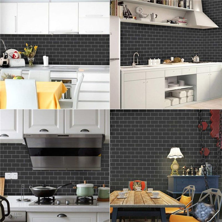 Lisslune | Peel & Stick Subway Tile Stain Resistant PVC Rectangle Peel & Stick Tile for Shower 2 Pack