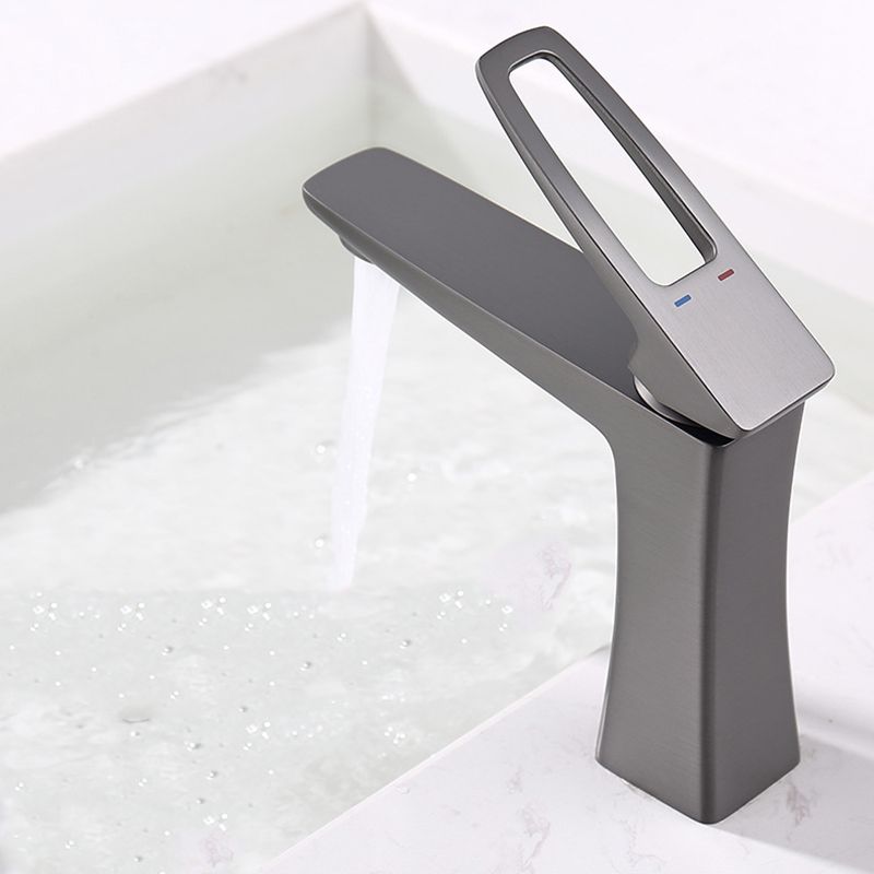 Lisslune | Glam Vessel Sink Faucet Brass Lever Handles with Drain Assembly Sink Faucet