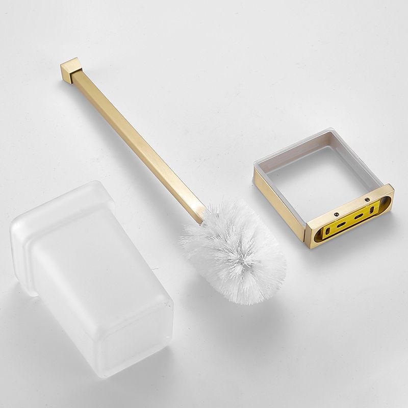 Lisslune | Brushed Brass Bathroom Hardware Set Retro Golden Bathroom Accessory Set