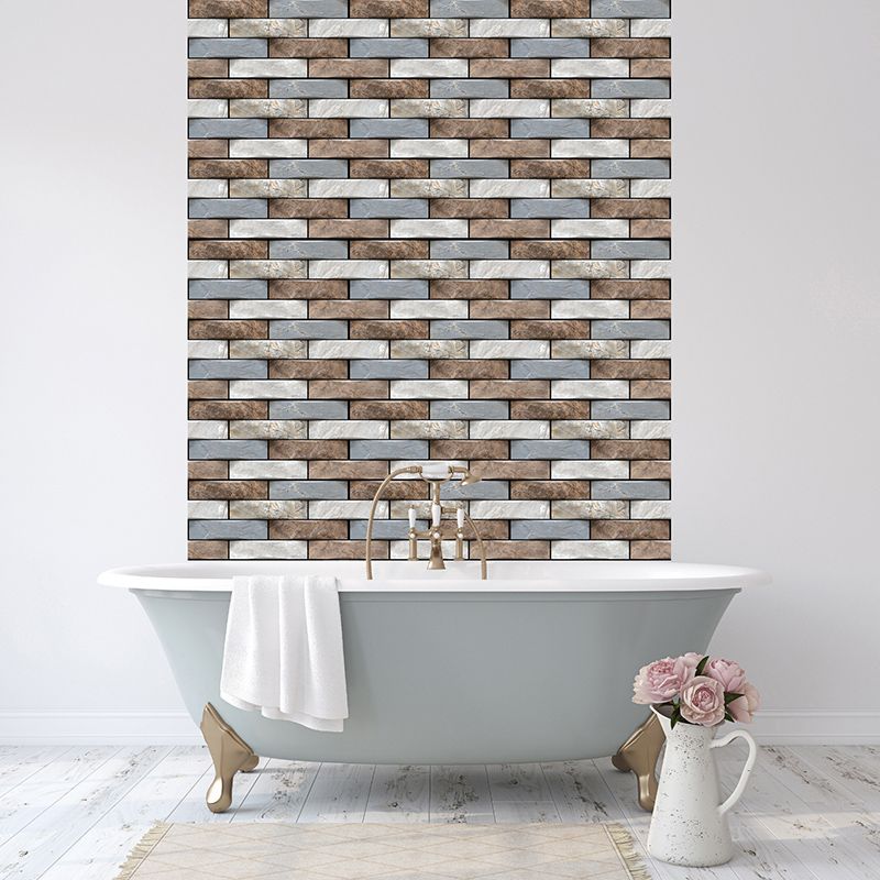 Lisslune | Tile Peel & Stick Rectangle Waterproof Plastic Peel & Stick Subway Tiles for Shower 2-Pack