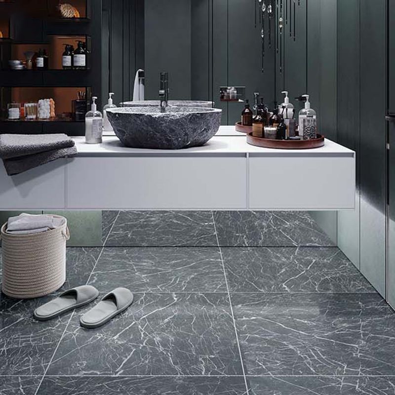 Lisslune | Modern Square Wallpaper Single Tile PVC Peel & Stick Subway Tile for Shower