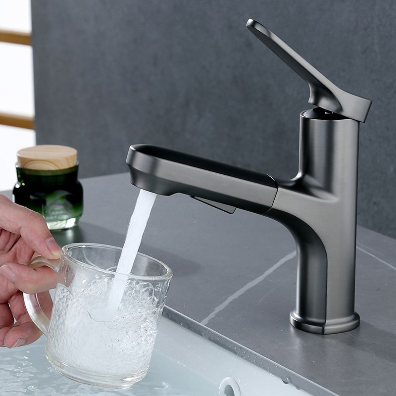 Lisslune | Contemporary Style Centerset Water Faucets Bathroom Fixtures with Lever Handle