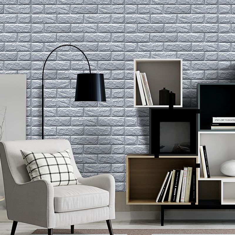Lisslune | Modern Wall Shelf 3D Brick Bedroom and Living Room Wall Panels