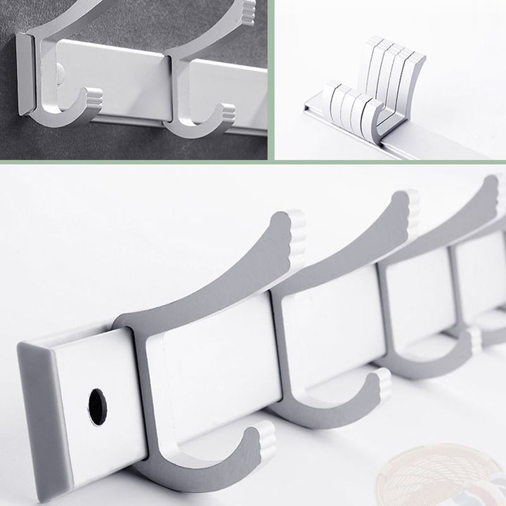 Lisslune | Contemporary silver metal bathroom accessory set with towel holder