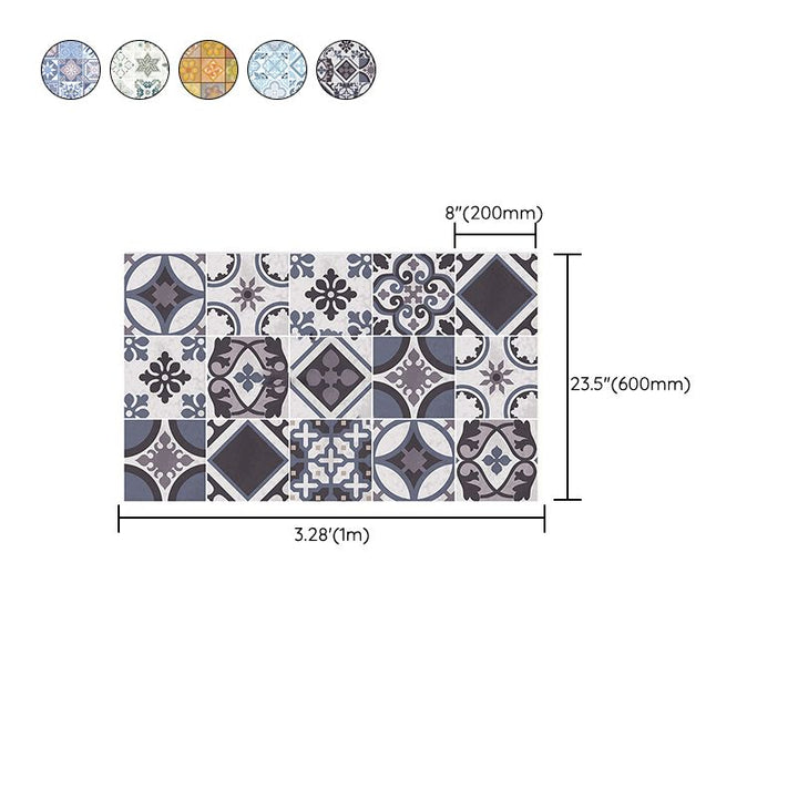 Lisslune | Kitchen wall tile Peel and stick Floral pattern wallpaper