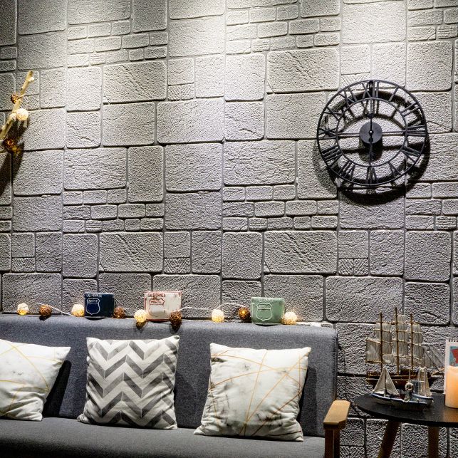 Lisslune | Modern Wall Covering 3D Brick Peel and Stick Waterproof Wall Covering