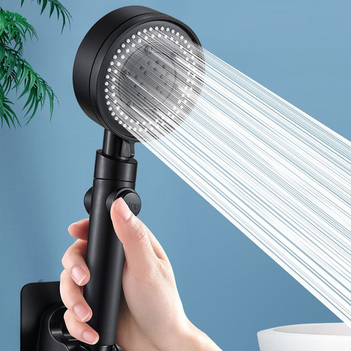 Lisslune | Contemporary Hand Shower Plastic Round Hand Shower with Self-Cleaning