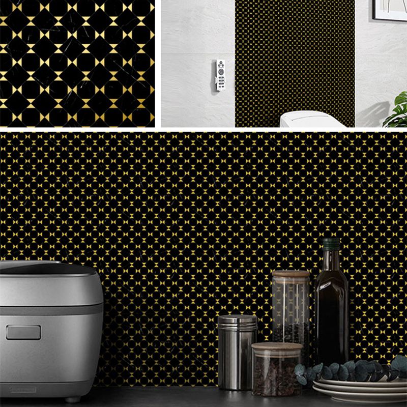 Lisslune | Peel & Stick Mosaic Tile Square Plastic Stain Resistant Tile - Peel & Stick for Shower