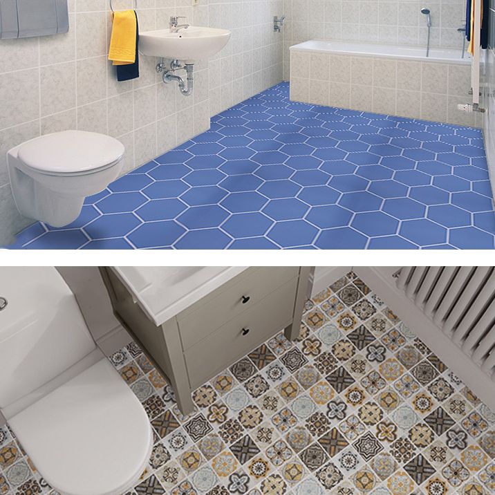 Lisslune | Modern PVC flooring Peel and Stick porcelain tile look vinyl plank flooring