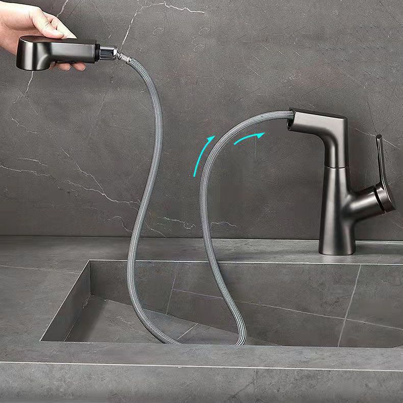 Lisslune | Modern centerset faucet with single lever handle for countertop washbasin bathroom fixture