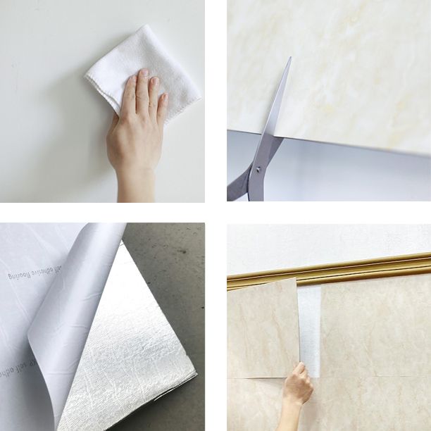 Lisslune | Individual Tiles Wallpaper Rectangular Shape Peel and Stick Wall Tile with Waterproof