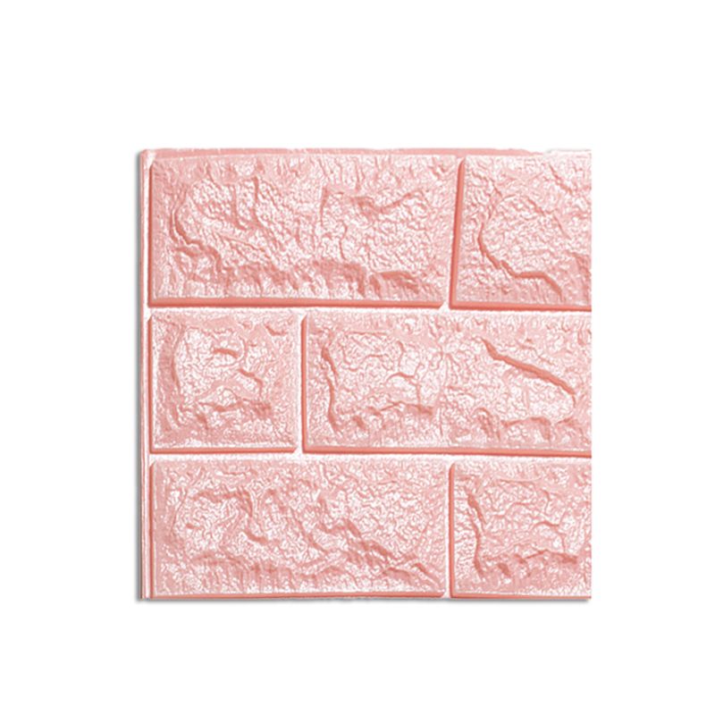 Lisslune | Waterproof Wall Panel Peel and Press 3D Synthetic Brick Living Room PVC Wall Covering (10-Pack)