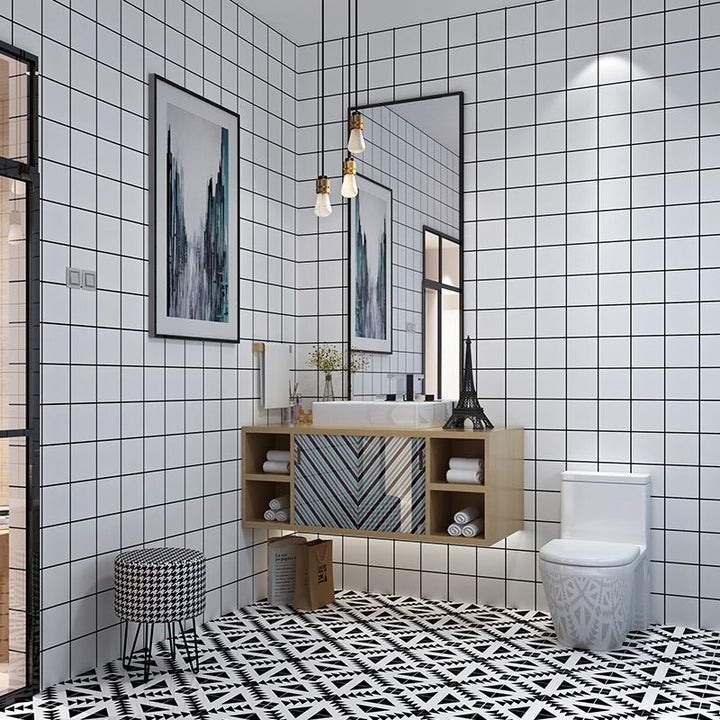 Lisslune | Square Mosaic Tile Peel and Stick Tile for Kitchen and Bathroom