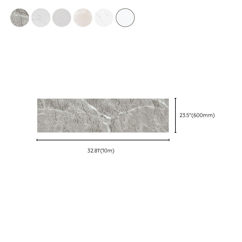 Lisslune | Marble Texture Scratch Resistant Tile PVC Single Peel & Stick Tile for Bathroom Backsplash