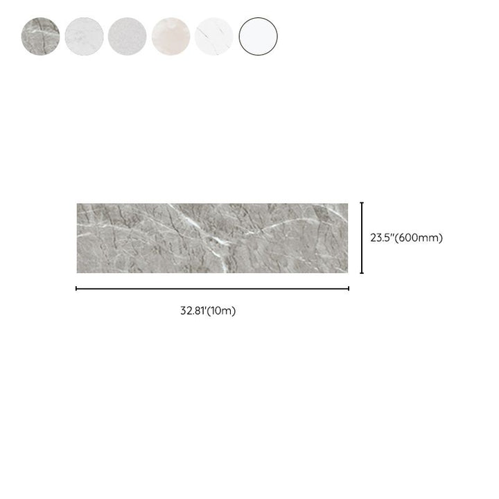 Lisslune | Marble Texture Scratch Resistant Tile PVC Single Peel & Stick Tile for Bathroom Backsplash