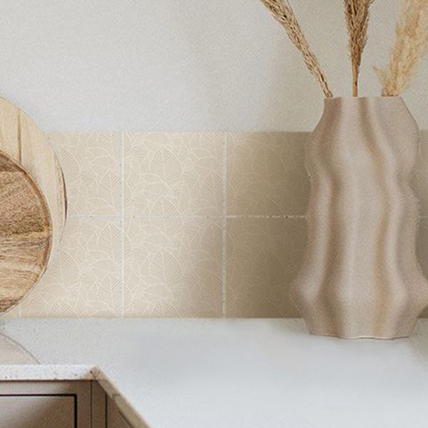 Lisslune | Square Tile Peel and Stick Tile PVC Kitchen and Bathroom Backsplash Peel and Stick Tiles
