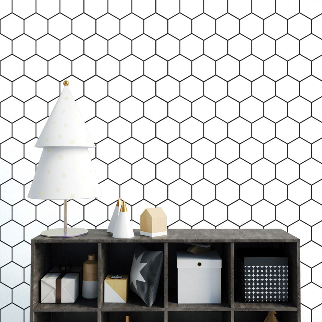 Lisslune | Peel and Stick Hexagonal Tiles Waterproof Peel & Stick Tile for Shower 2-Pack