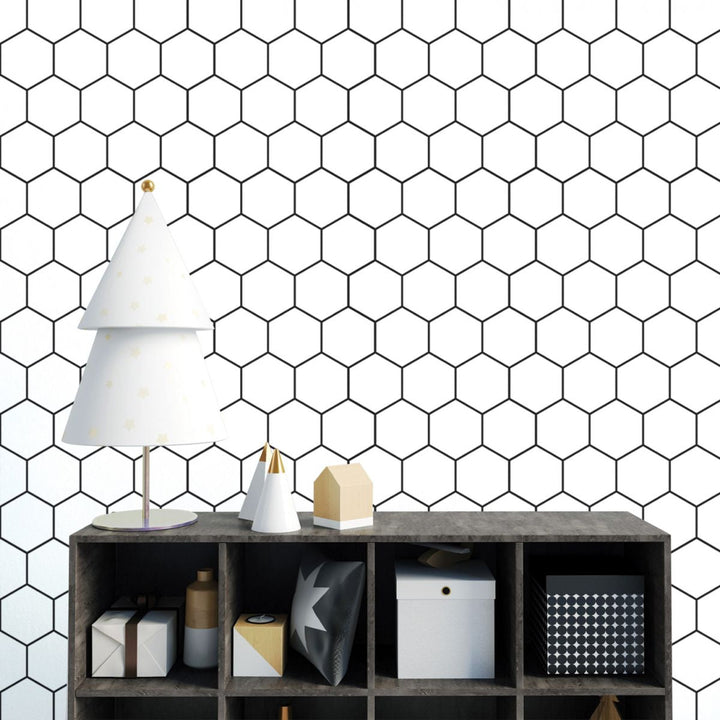 Lisslune | Peel and Stick Hexagonal Tiles Waterproof Peel & Stick Tile for Shower 2-Pack