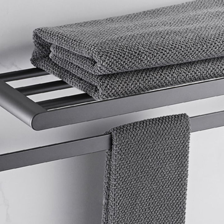 Lisslune | Modern Stainless Steel Towel Ring Bathroom Set Bathroom Shelf Bathroom Accessories Set