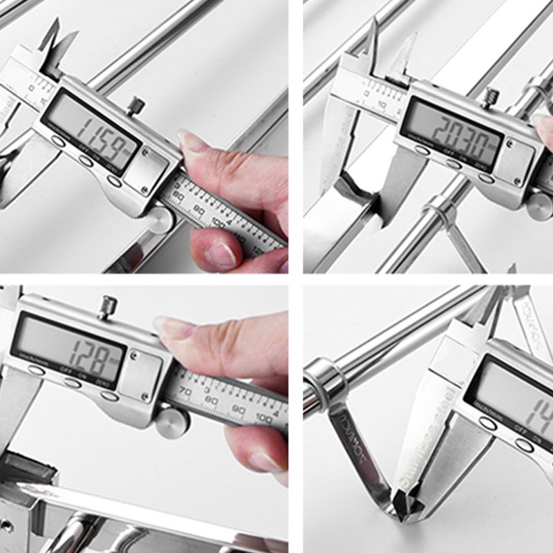 Lisslune | Contemporary Metal Bathroom Accessories Single Piece or as Set with Paper Holder
