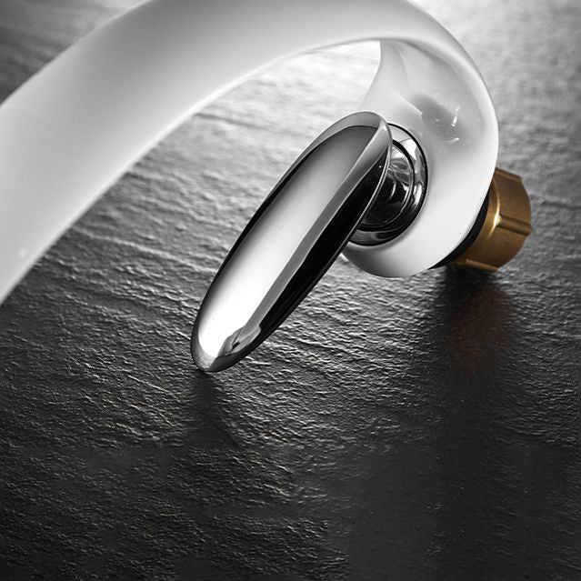 Lisslune | Unique bathroom waterfall faucet brass sink tap