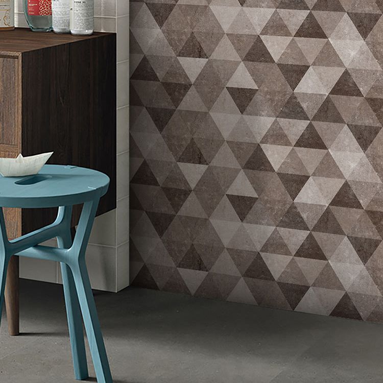Lisslune | Brown non-slip floor tile 30 cm x 60 cm brick effect single tile PVC