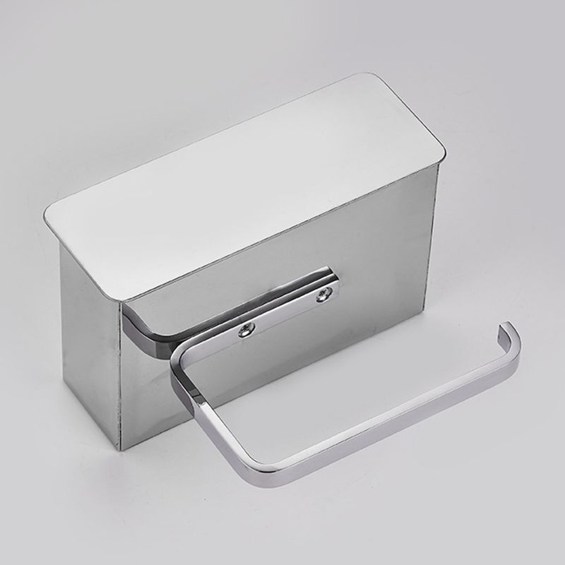 Lisslune | 2-piece stainless steel classic bathroom accessory set black & chrome paper holder