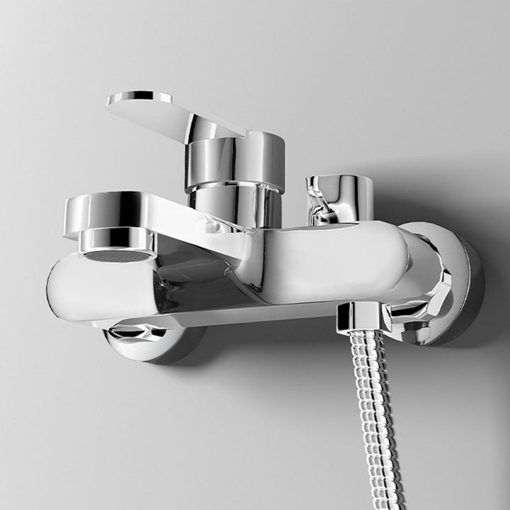 Lisslune | Popular Wall-Mounted Bathtub Faucet Fixed Lever Handle Bathtub Filler Trim