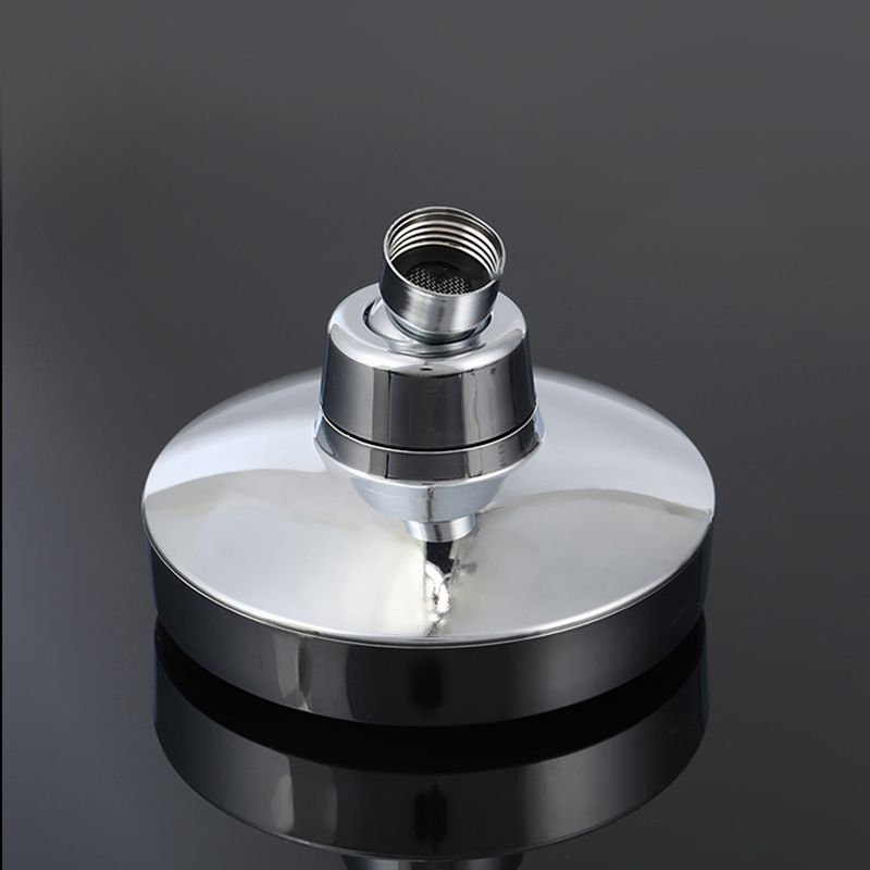 Lisslune | Round Fixed Shower Head Traditional Style Metal 5-Inch Fixed Shower Head