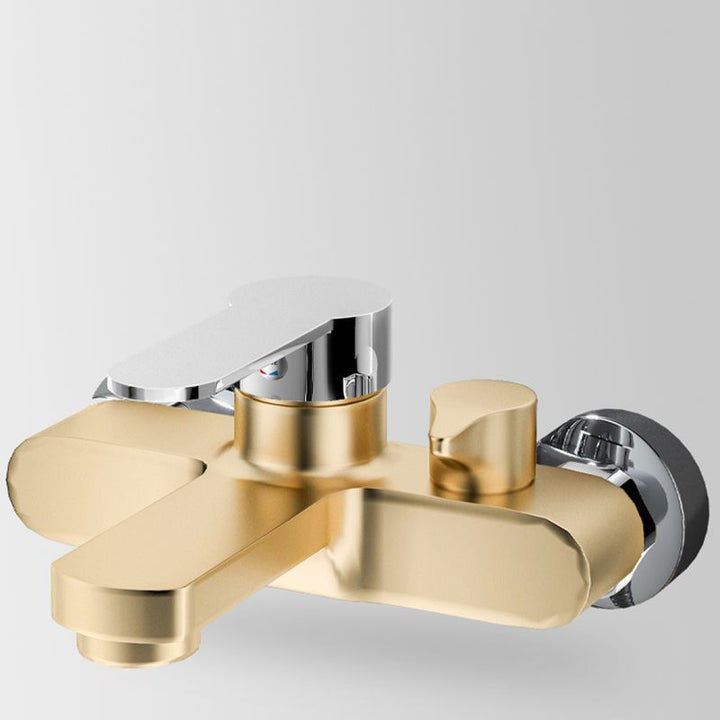 Lisslune | Popular Wall-Mounted Bathtub Faucet Fixed Lever Handle Bathtub Filler Trim