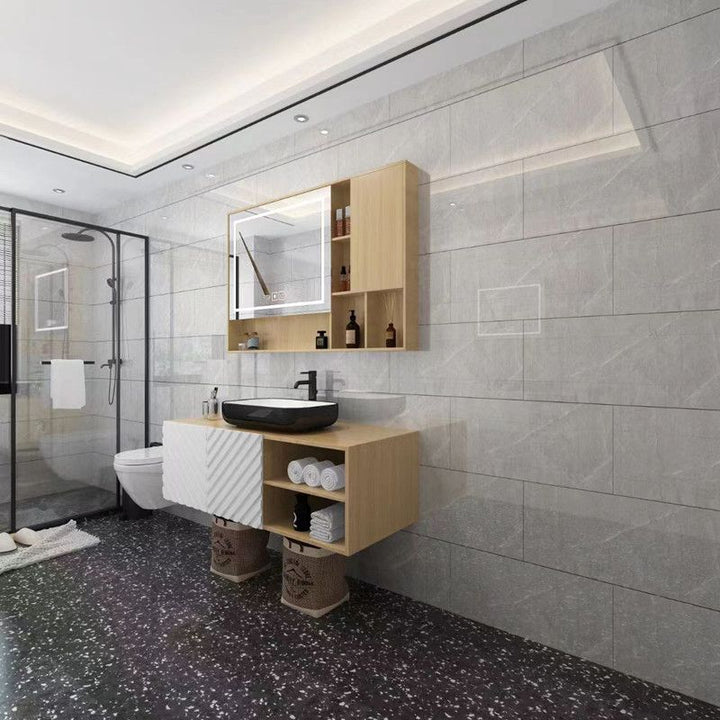 Lisslune | Modern Peel and Stick Back Wall Tiles Rectangular Home Depot Peel and Stick Tiles