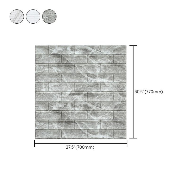 Lisslune | Industrial Wall Panel, 3D Brick Bathroom Wall Panels Set of 2