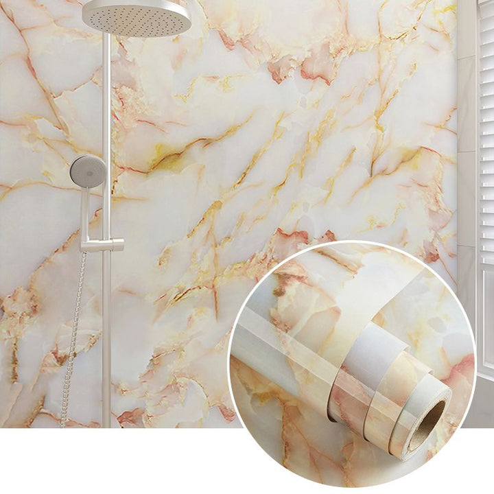 Lisslune | Rectangular Marble Pattern Single Plate Waterproof Back Wall Tiles
