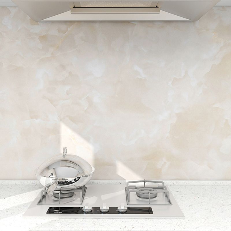 Lisslune | Modern Splash Guard Tile Waterproof Marble Print Peel and Stick Tile for the Kitchen