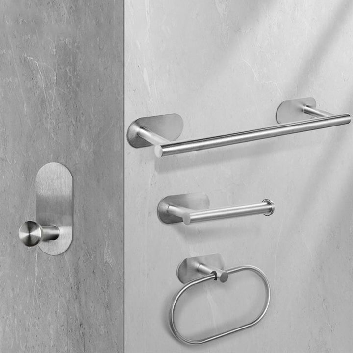 Lisslune | Stainless Steel Bathroom Hardware Set Modern Minimalist Bathroom Hardware Set