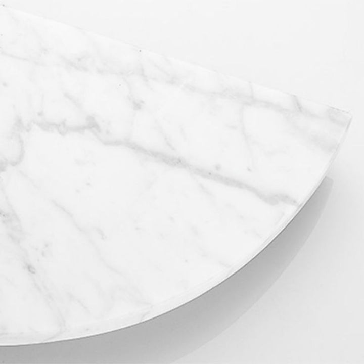 Lisslune | Matt Black Bathroom Accessory Set made of Metal & Marble with Bath Shelf/Towel Holder