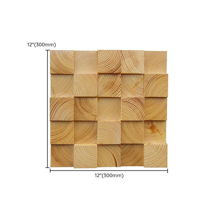 Lisslune | Wood Mosaic Cladding Shiplap Glue Contemporary Interior Wall Cladding