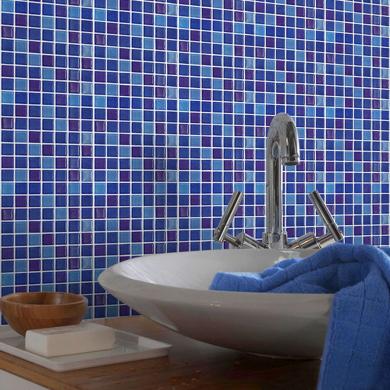 Lisslune | Mosaic Tile Wallpaper PVC Waterproof Peel and Stick Wall Tile with Square Shape