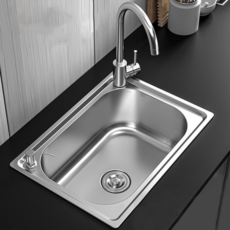 Lisslune | Modern Workstation Sink Stainless Steel Drain Arrangement and Faucet Kitchen Sink