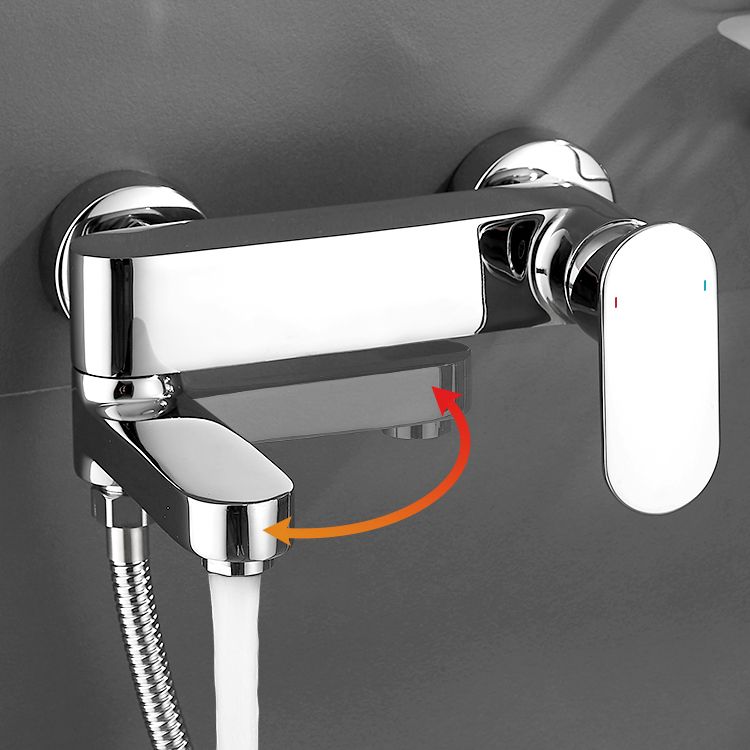 Lisslune | Modern Wall-Mounted Bathtub Faucet Trim Metal Single-Lever Bathtub Faucet Trim