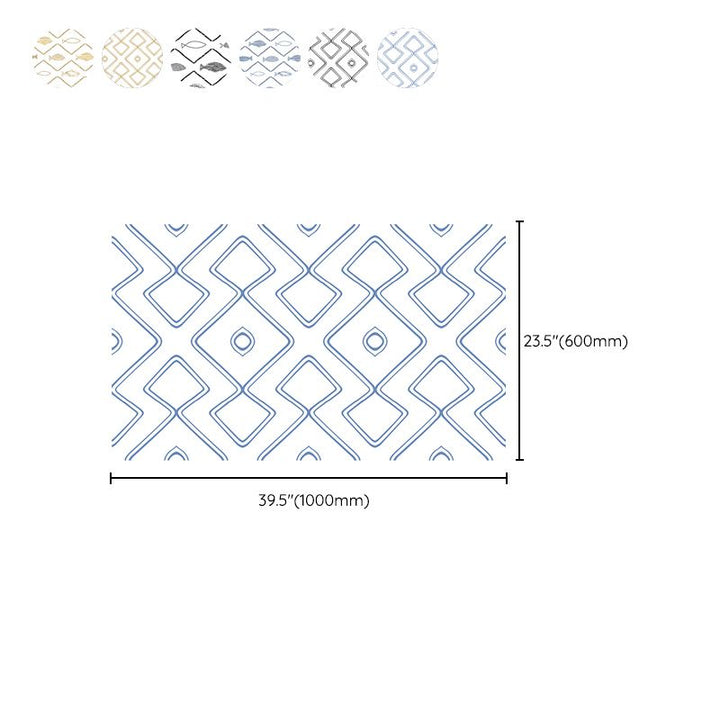 Lisslune | Waterproof PVC Tile Singular Peel & Stick Tile for Kitchen Splashback Wall