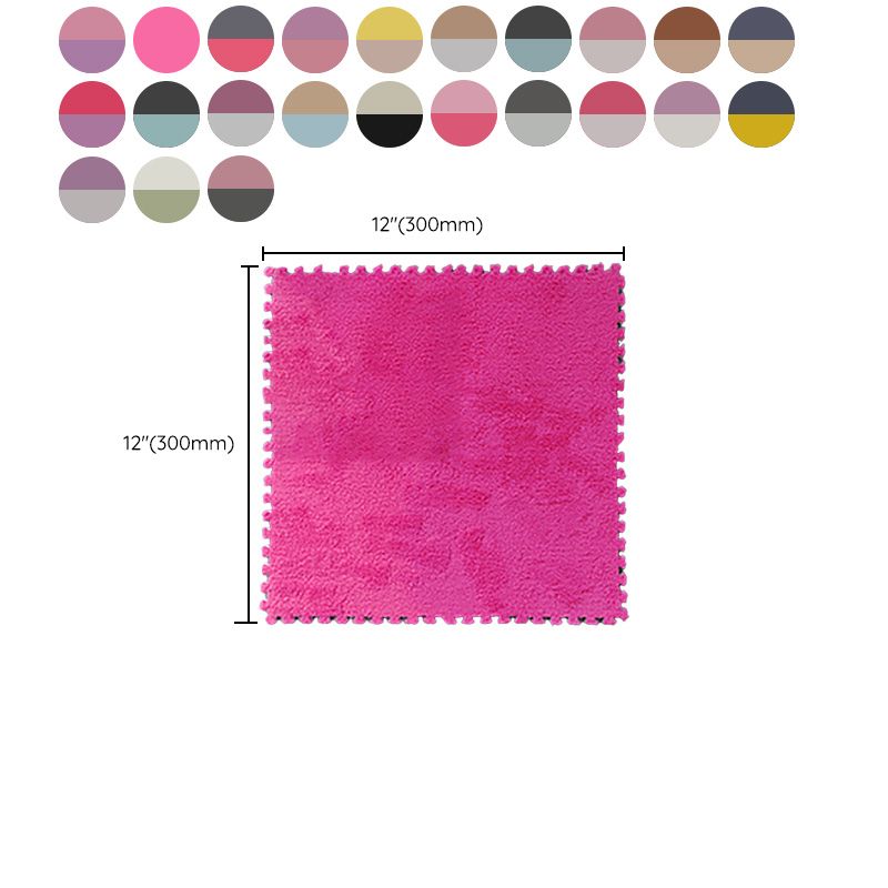 Lisslune | Modern Tiles and Carpet Plush Cut Composite Non-Slip Carpet Tiles
