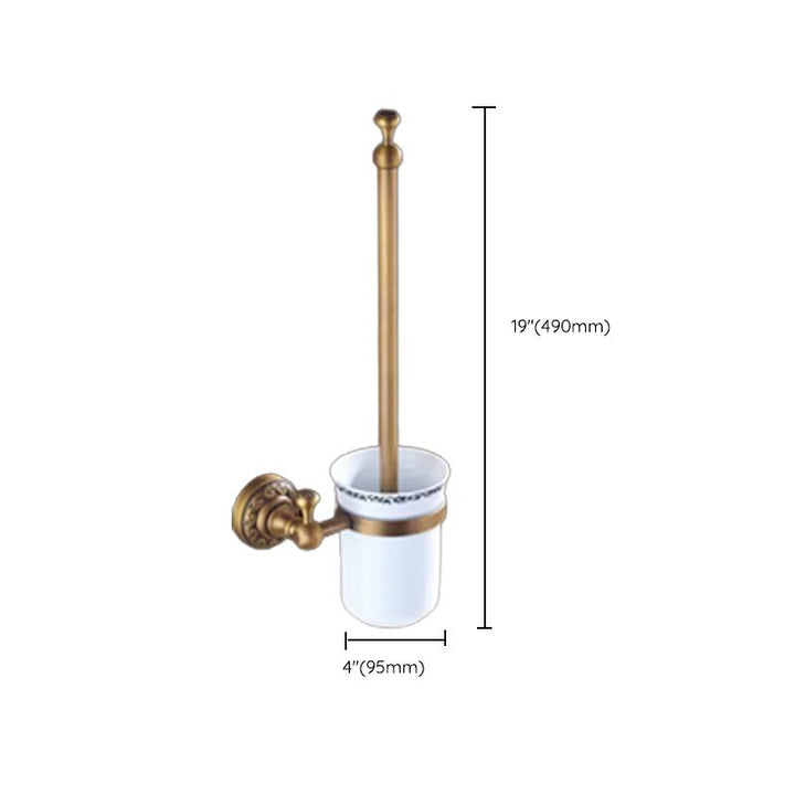 Lisslune | Traditional Brass Bathroom Accessory Set Brushed Bronze Bathroom Set