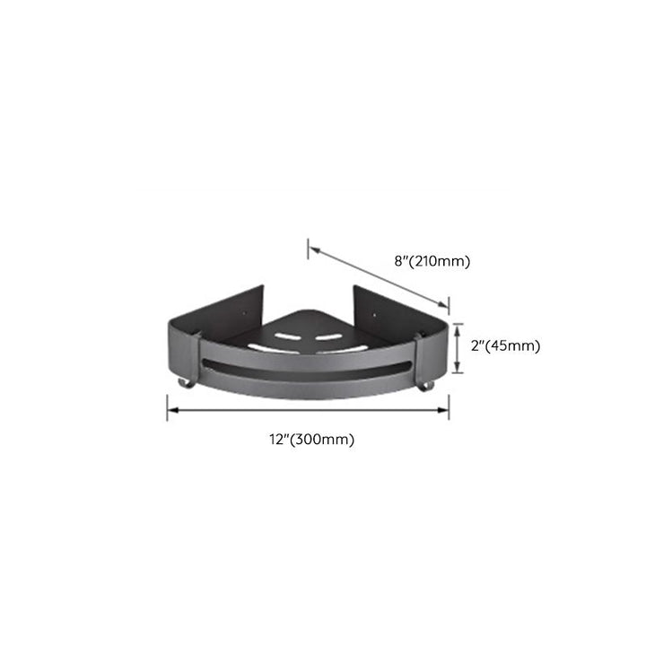 Lisslune | Modern gray bathroom accessory set bathroom shelf bath hardware set