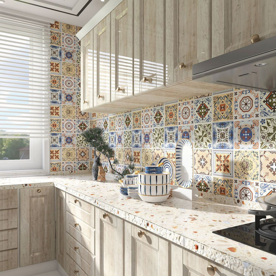 Lisslune | Mosaic Tile Peel and Stick Wall Tile Modern Peel and Stick Wall Tile with Waterproof