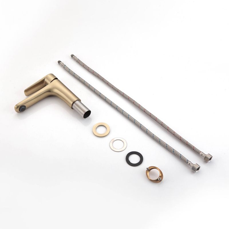 Lisslune | Light Luxury Sink Faucet with Lever Handle Single Hole Bathroom Faucet